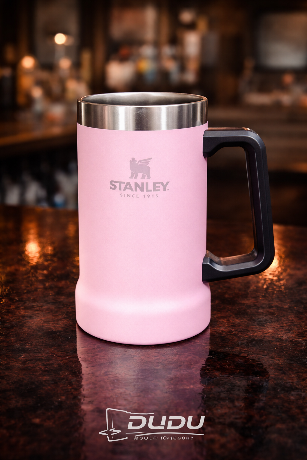 Caneca Térmica para Cerveja 709ml com Alça – Aço Inox Premium - miniatura 4
